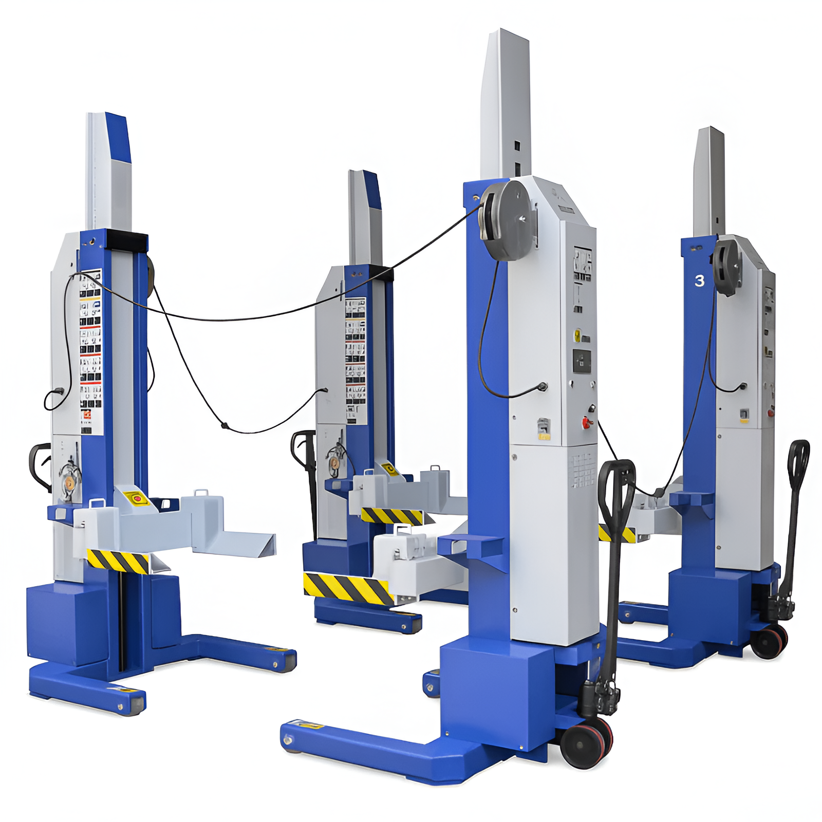 iDeal MSC-13K-B-452 Mobile Column Lift – 4-Column Set, 52,000 lb Capacity