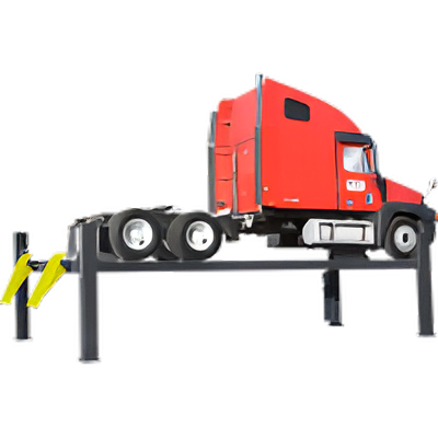 BendPak HDS-27X Heavy-Duty Four-Post Truck Lift – 27,000 lb, Extended Runways