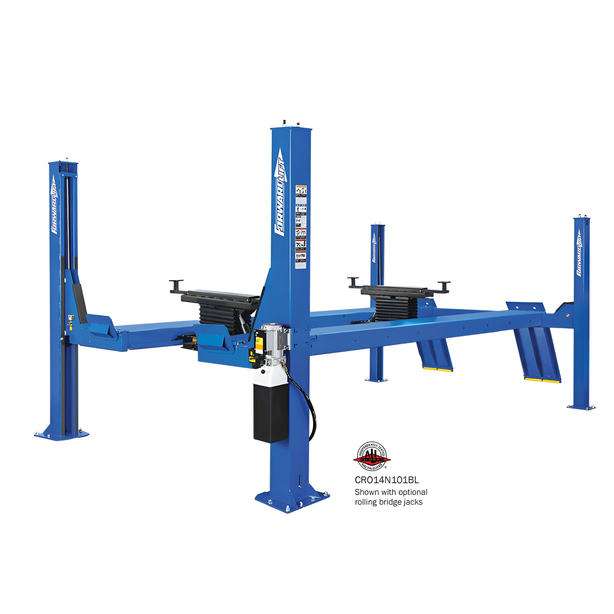 Dannmar D4-9 Four-Post Lift – 9,000 lb, Welded Steel Construction