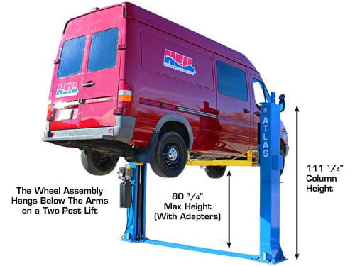 Thumbnail: Atlas BP12000 Baseplate Two-Post Lift – 12,000 lb Capacity