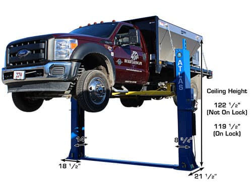 Thumbnail: Atlas BP12000 Baseplate Two-Post Lift – 12,000 lb Capacity