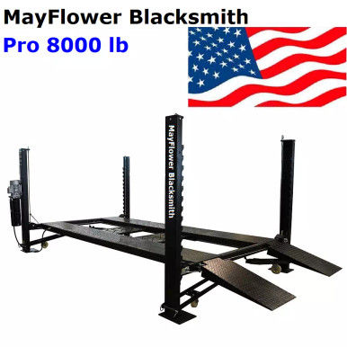 Mayflower Blacksmith Pro 8000 Four-Post Lift – 8,000 lb, Parking & Service