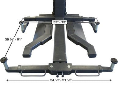 Thumbnail: Atlas PSP-6000 Portable Single Post Lift – 6,000 lb Capacity