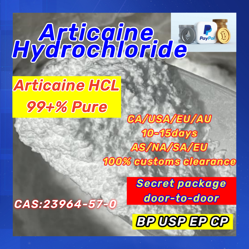 Hot Selling Purity 99% Articaine HCL Powder CAS: 23964-57-0 USP BP EP