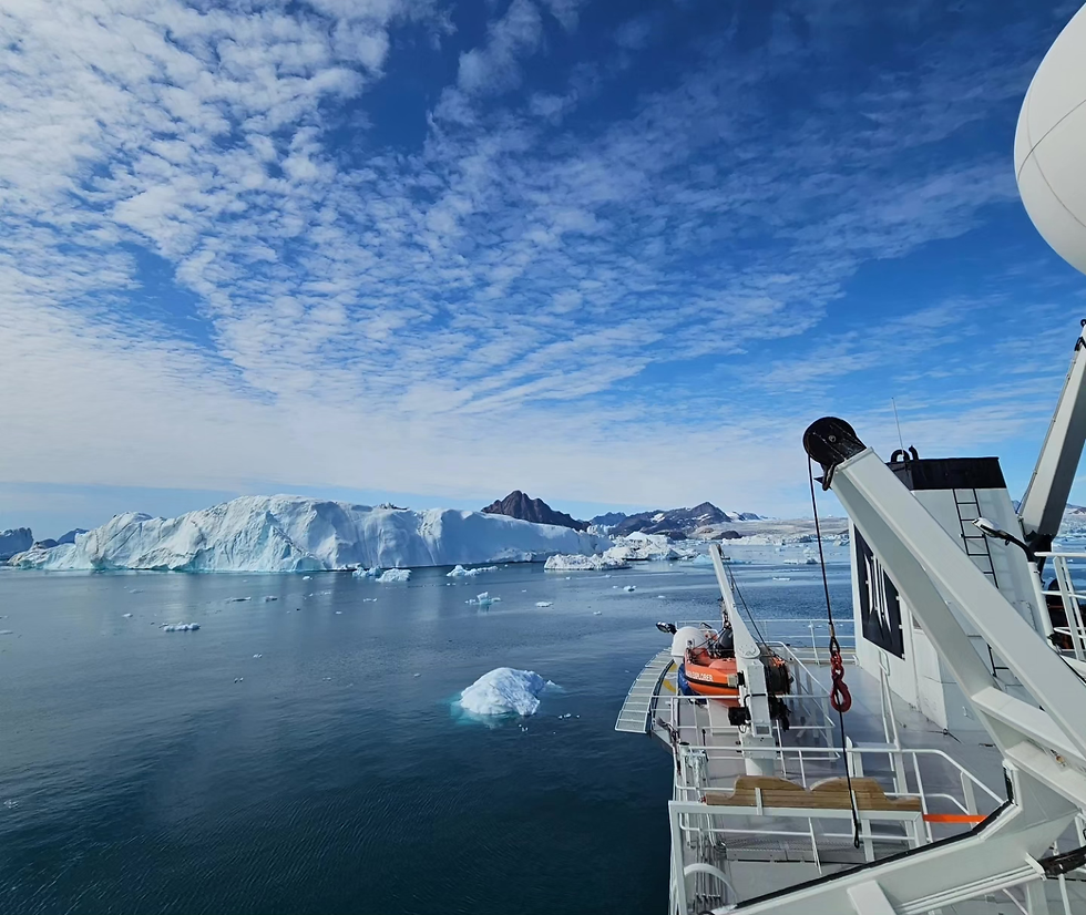 Superyacht exploring the polar areas