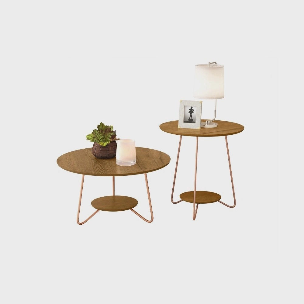 Conjunto Mesa de Centro e Apoio Liz