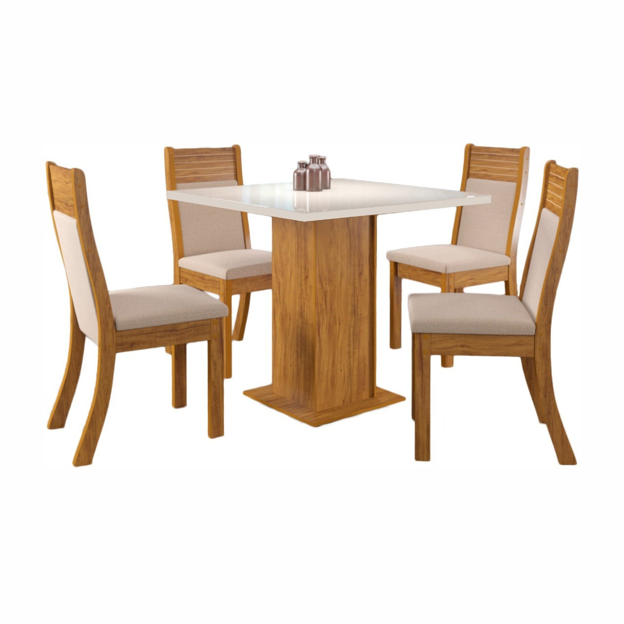 Mesa de Jantar Lari C/4 Cadeiras