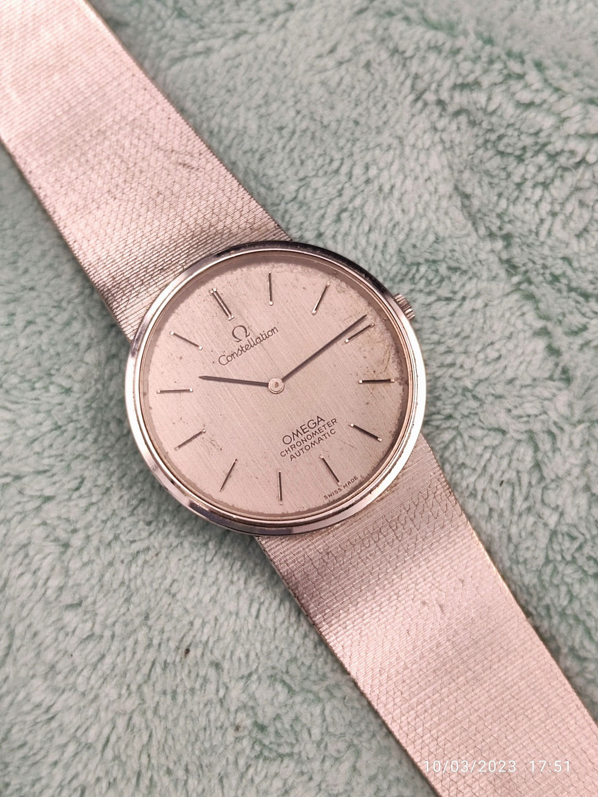 Omega Constellation Chronometer 18K White Gold