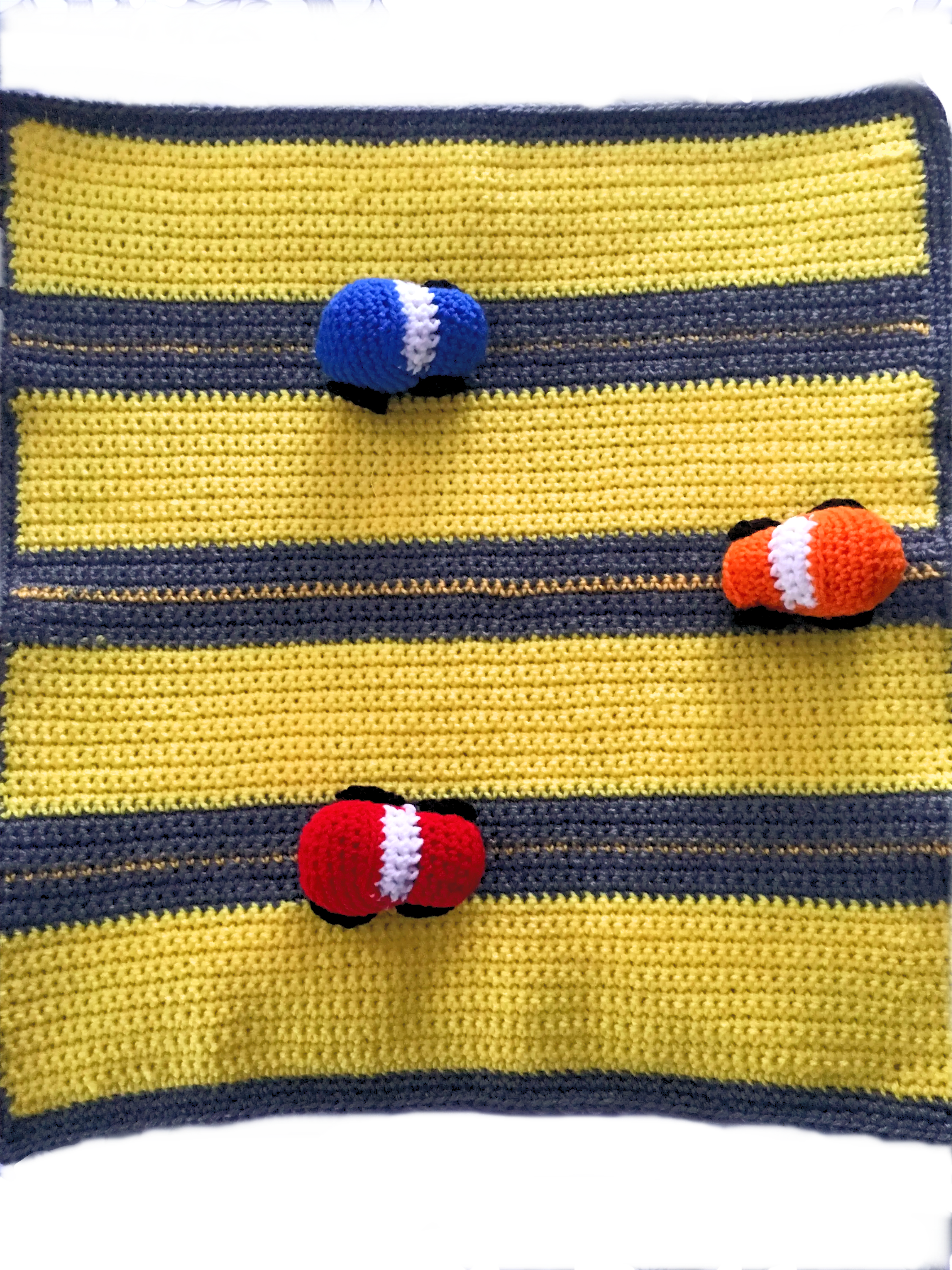 Race Car Baby Blanket
