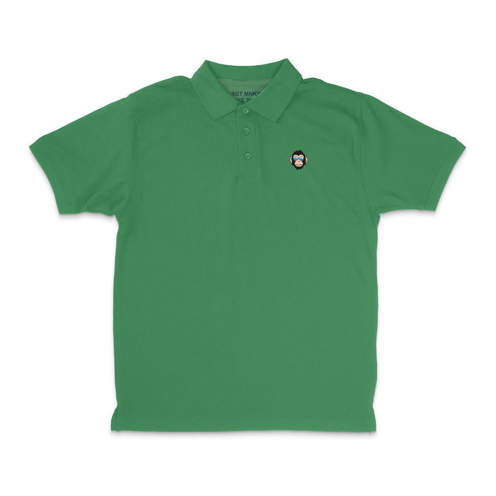 Thumbnail: SGT MNKY Premium Cotton Pique Polo - Professional Comfort & Style