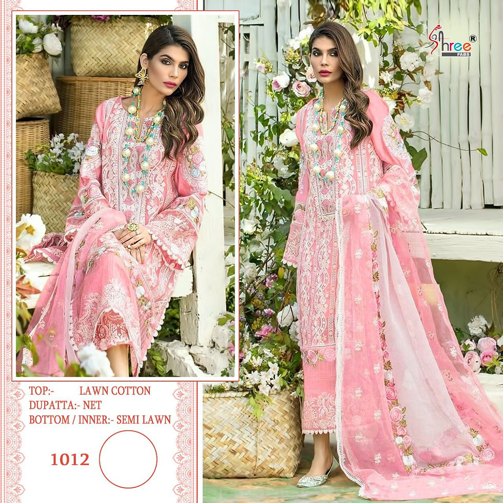 Shree Fab Crimson Premium Lawn Collection 2 Pakistani Suits