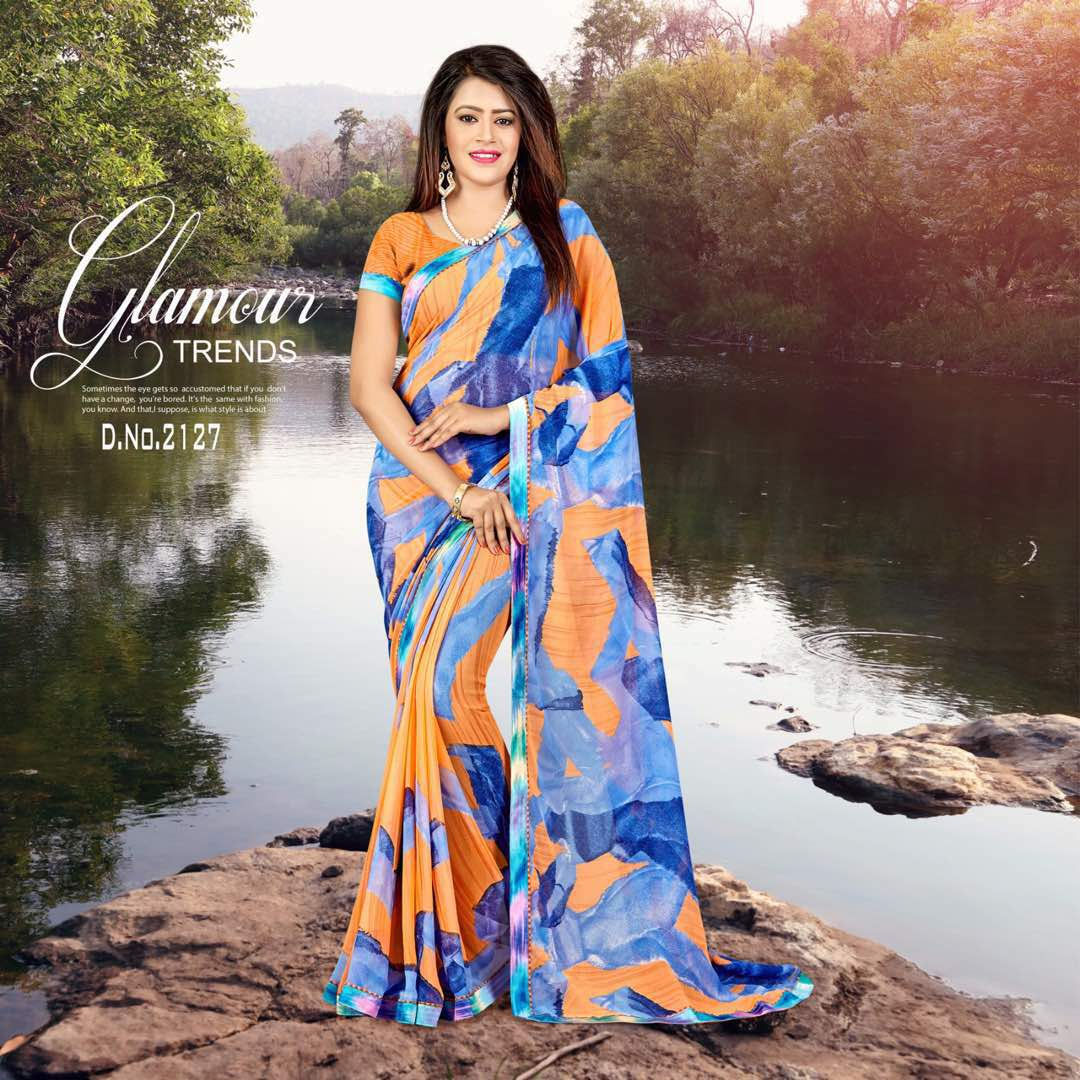 Jogan georgette printed saree