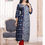 Thumbnail: Blue barry cotton kurtis