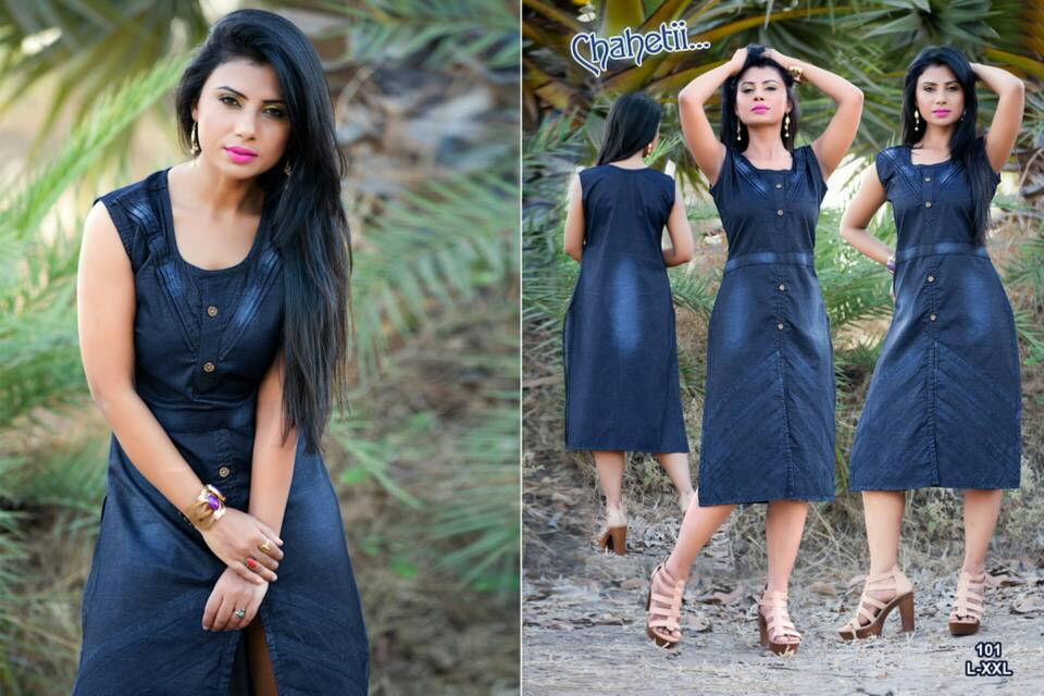 Thumbnail: Chaheti denim kurtis