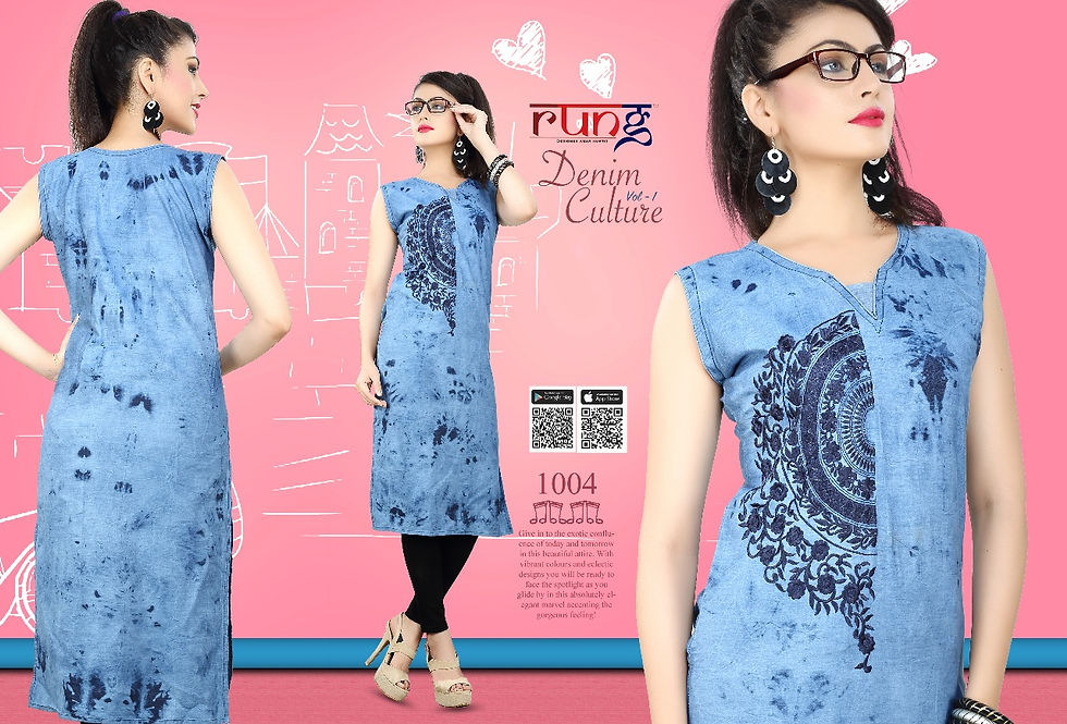 Thumbnail: Rang Denim Culture Kurtis Catalogue in wholesale rate