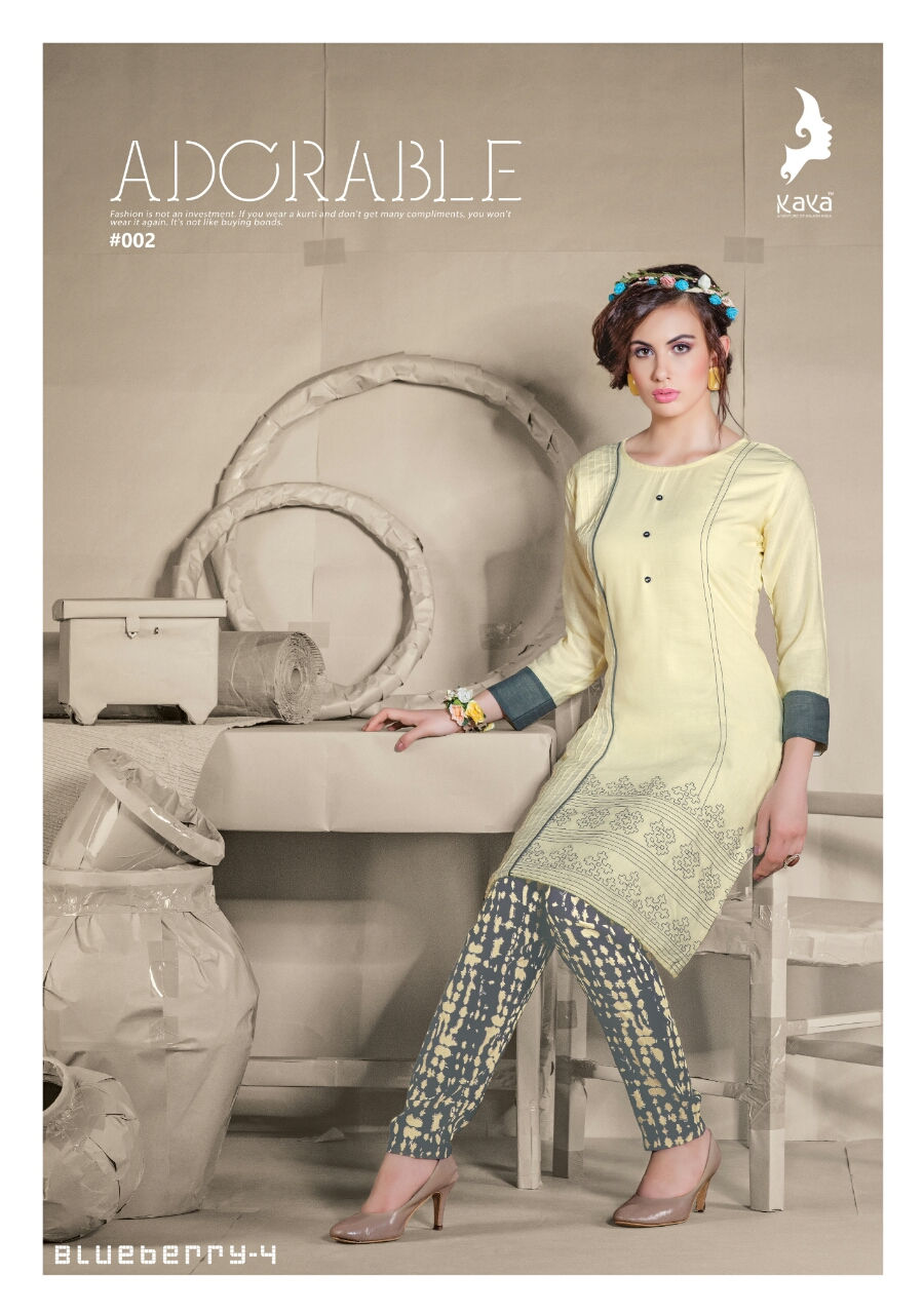 Thumbnail: Kaya Bluebarry kurti catalogue