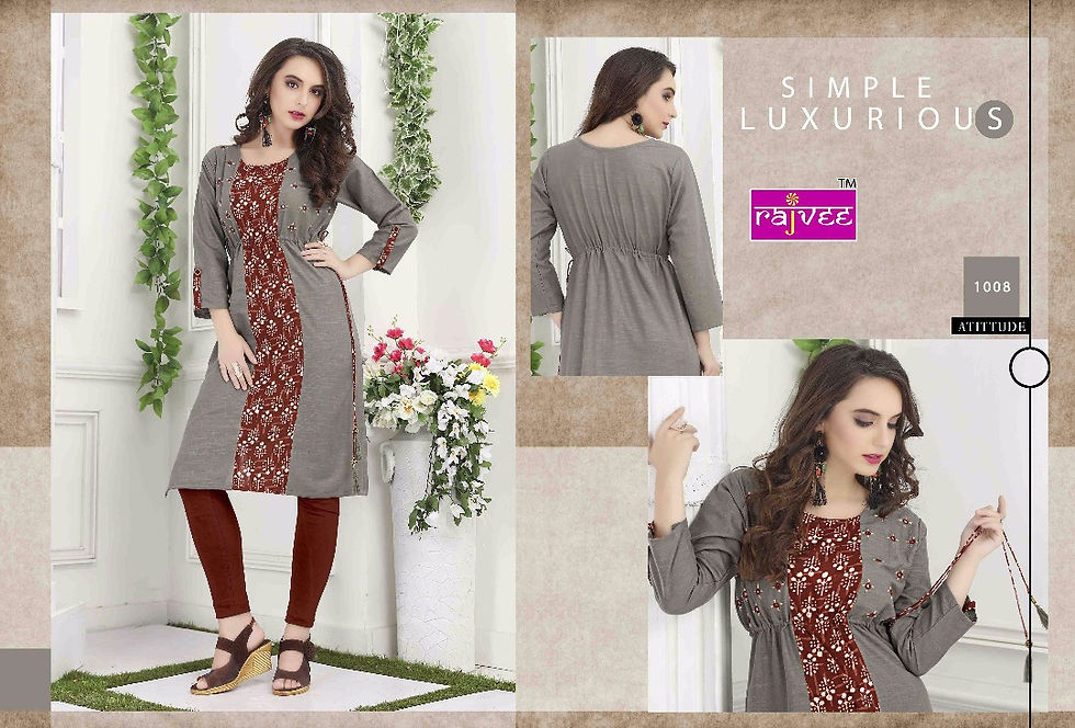 Thumbnail: Rajvee flora cotton kurti wholesaler and supply in india