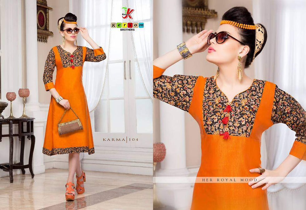 Thumbnail: Kersom karma kurtis wholesaler