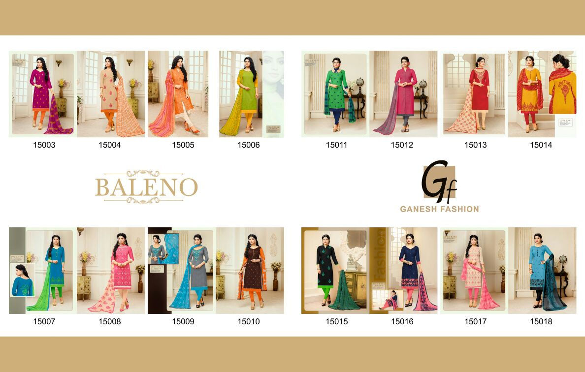 Ganesh Baleno dress material catalogue