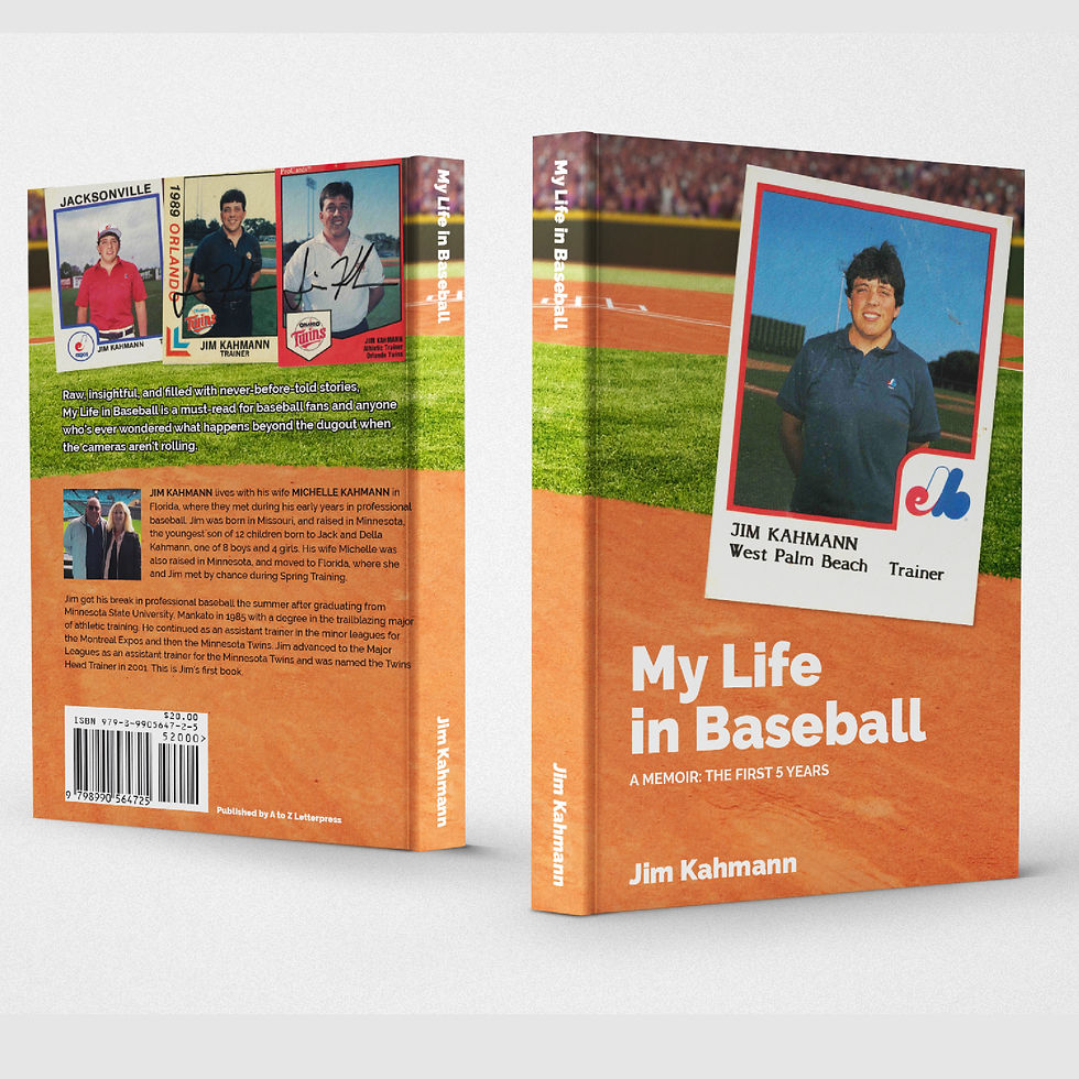 My LIfe in Baseball Book Design