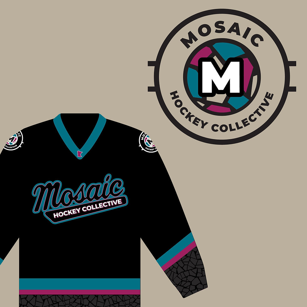 Mosaic Hockey Collective Logo, Jerseys, Identity, Web, Social, etc.