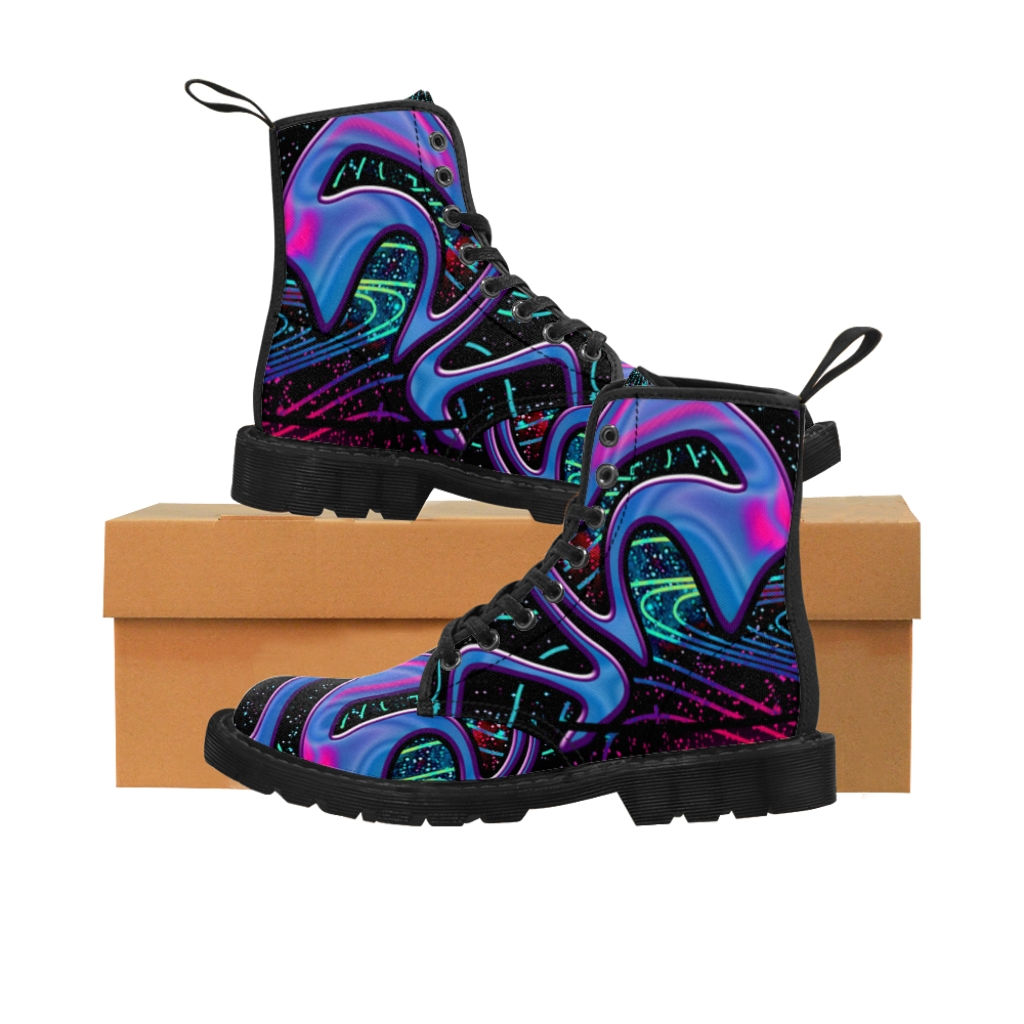 Liquid Lips Men's Canvas Boots