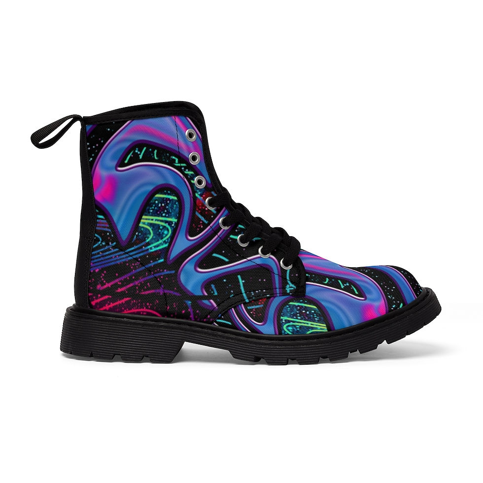Thumbnail: Liquid Lips Women's Canvas Boots