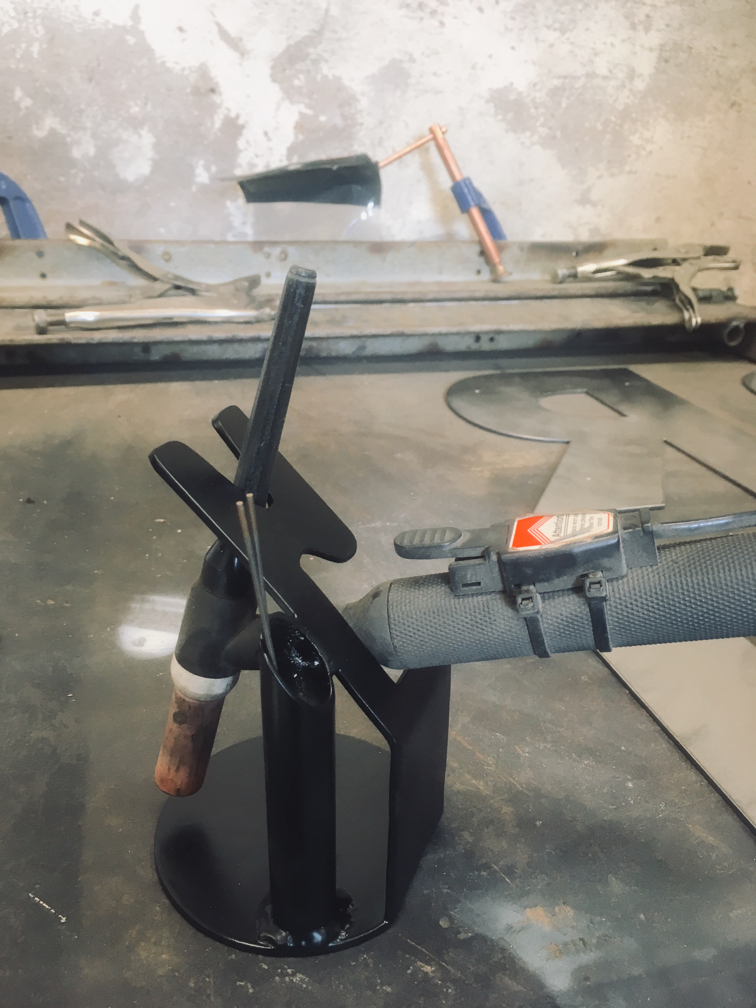 Tig torch holder Hollot Metal Works