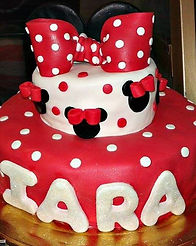 Bolo Orelhinhas da Minnie Vermelho