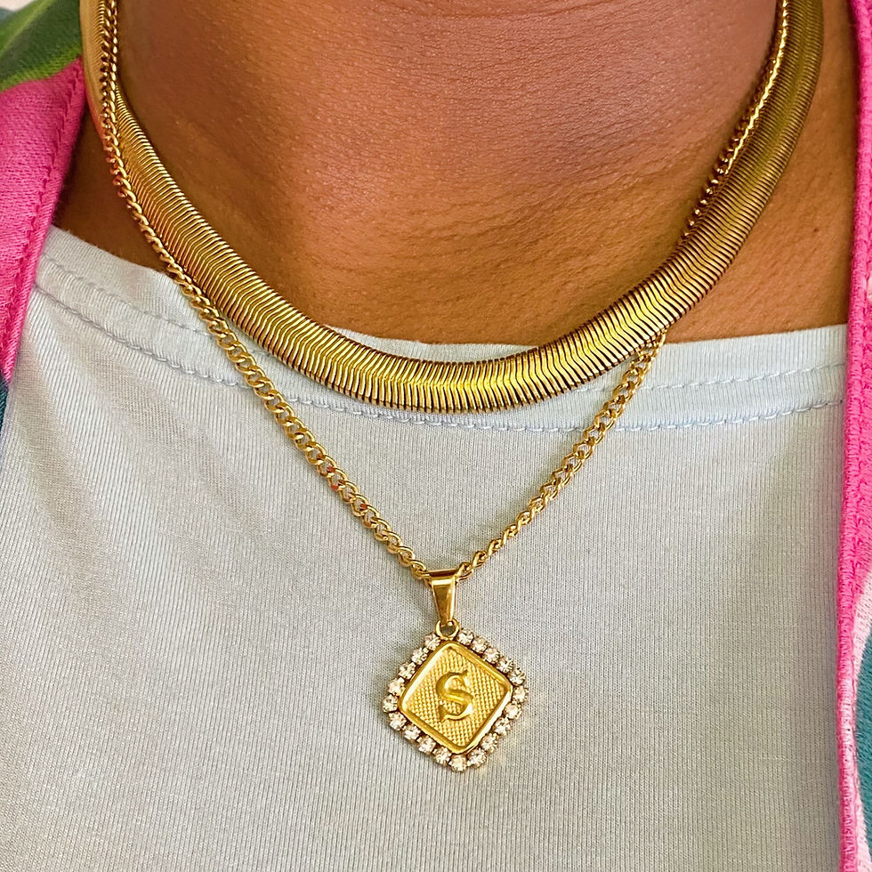 Thumbnail: Aztec Delight Initial Necklace