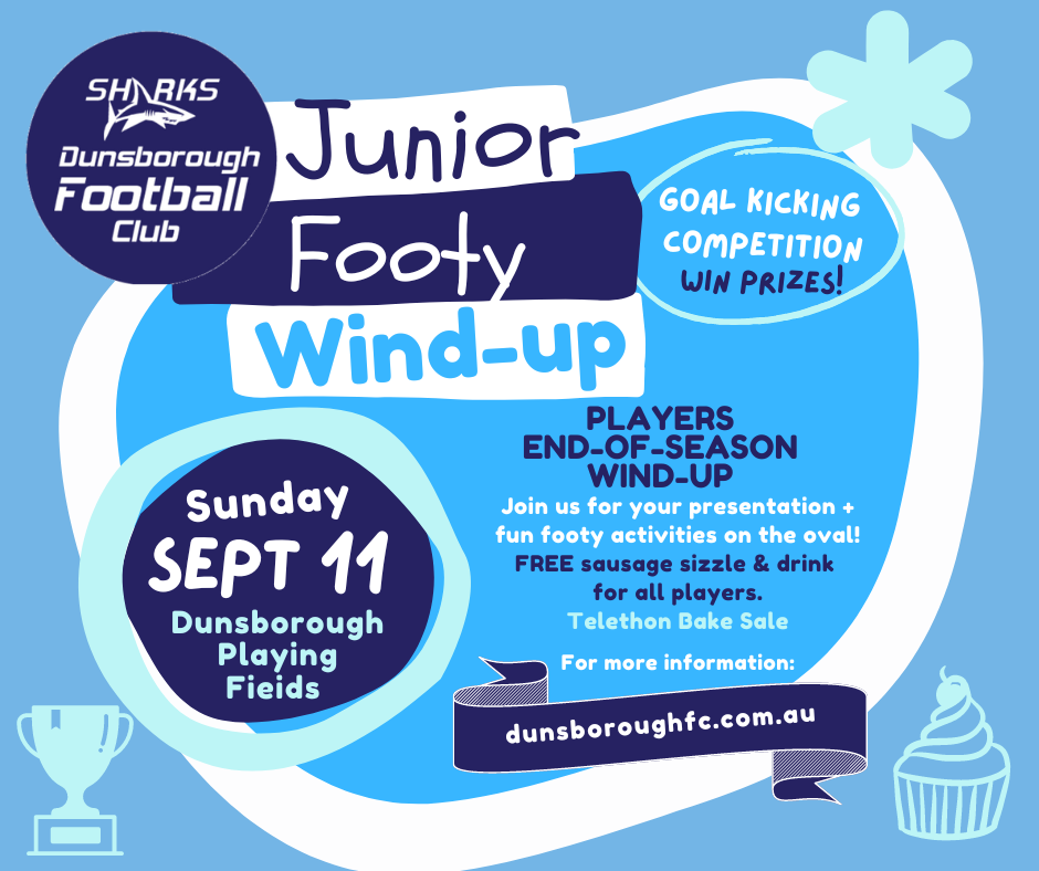 JUNIOR FOOTY WIND-UP