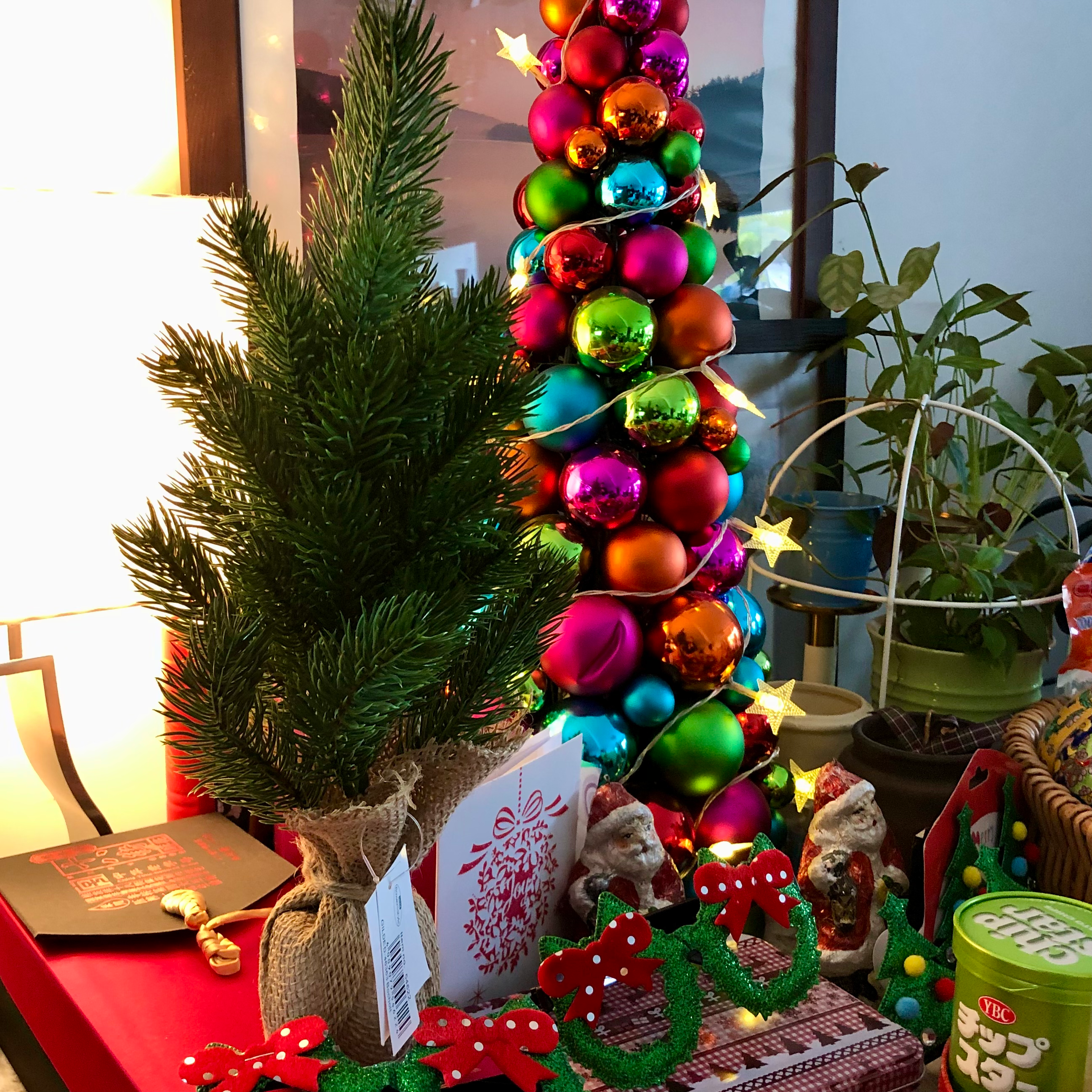 GILDE Artificial Tabletop Christmas Tree - Branch fir / Jutegreen