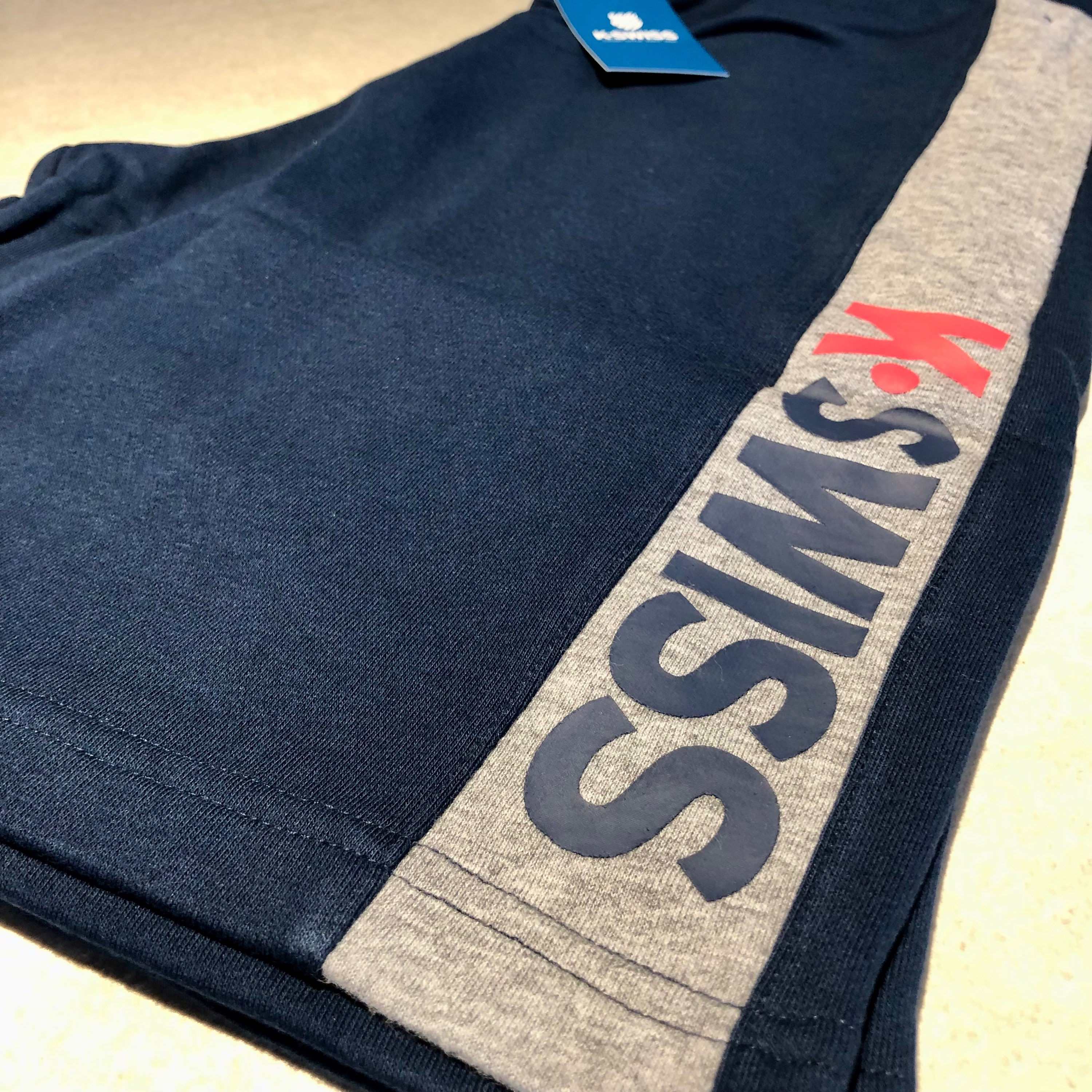 K-Swiss Men's Panel Sweat Shorts - Dark Blue (M)