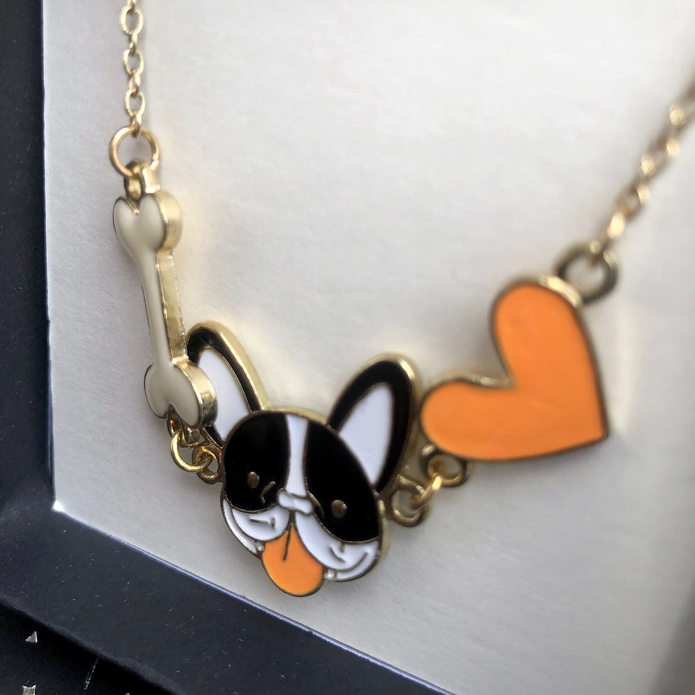 Thumbnail: French Bull Dog Bracelet (Gold)