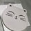 Thumbnail: Cat Ceramic Coaster (White)