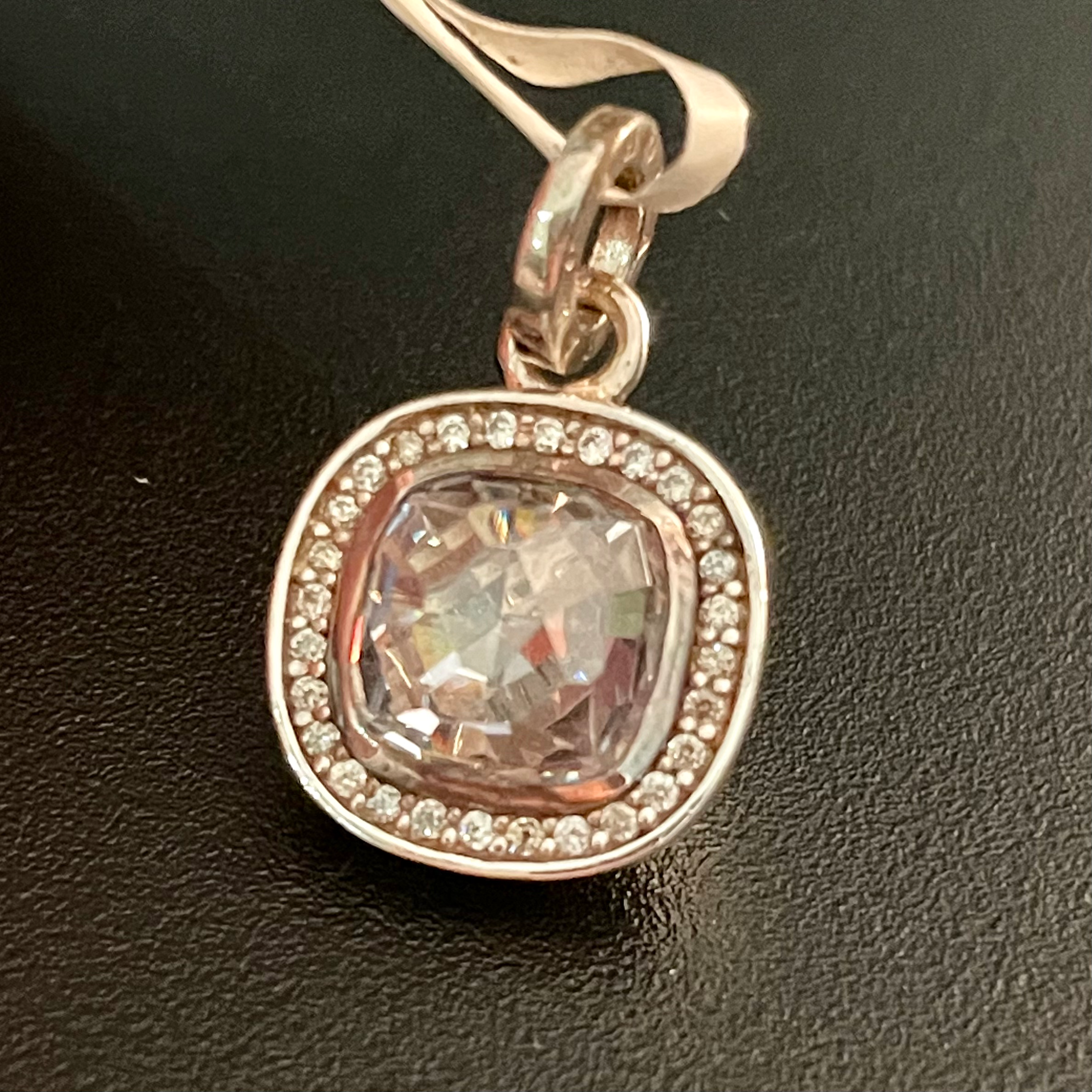 THOMAS SABO Necklace White Stone Solitaire Pendant