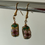 Thumbnail: Handmade Colorful Metal Earrings - Gold Asian Ethnic Style