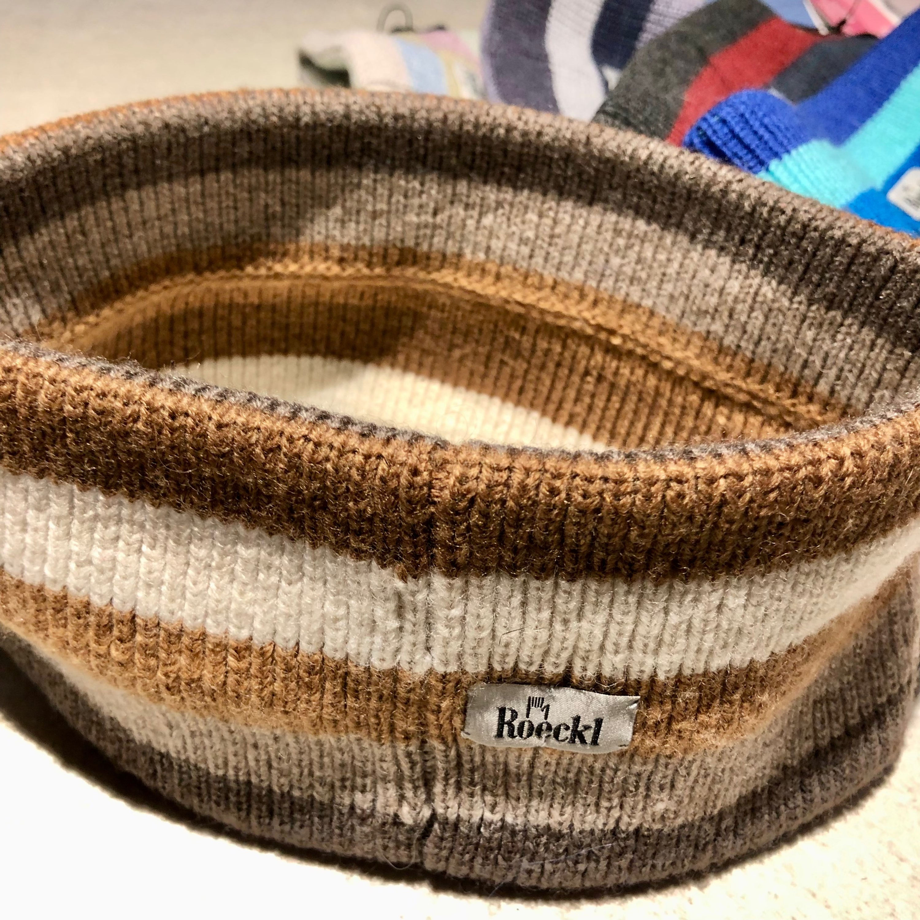 ROECKLl Women's Essentials Stirnband Fashion Wide Headband (Brown)