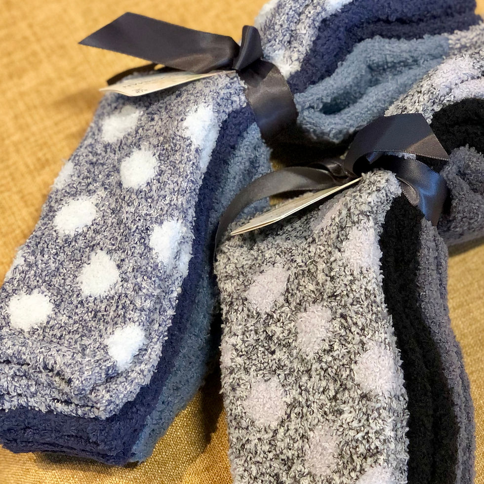 Thumbnail: Carole Hochman Fluffy Fashion Crew Lounge Socks (Pack of 3)
