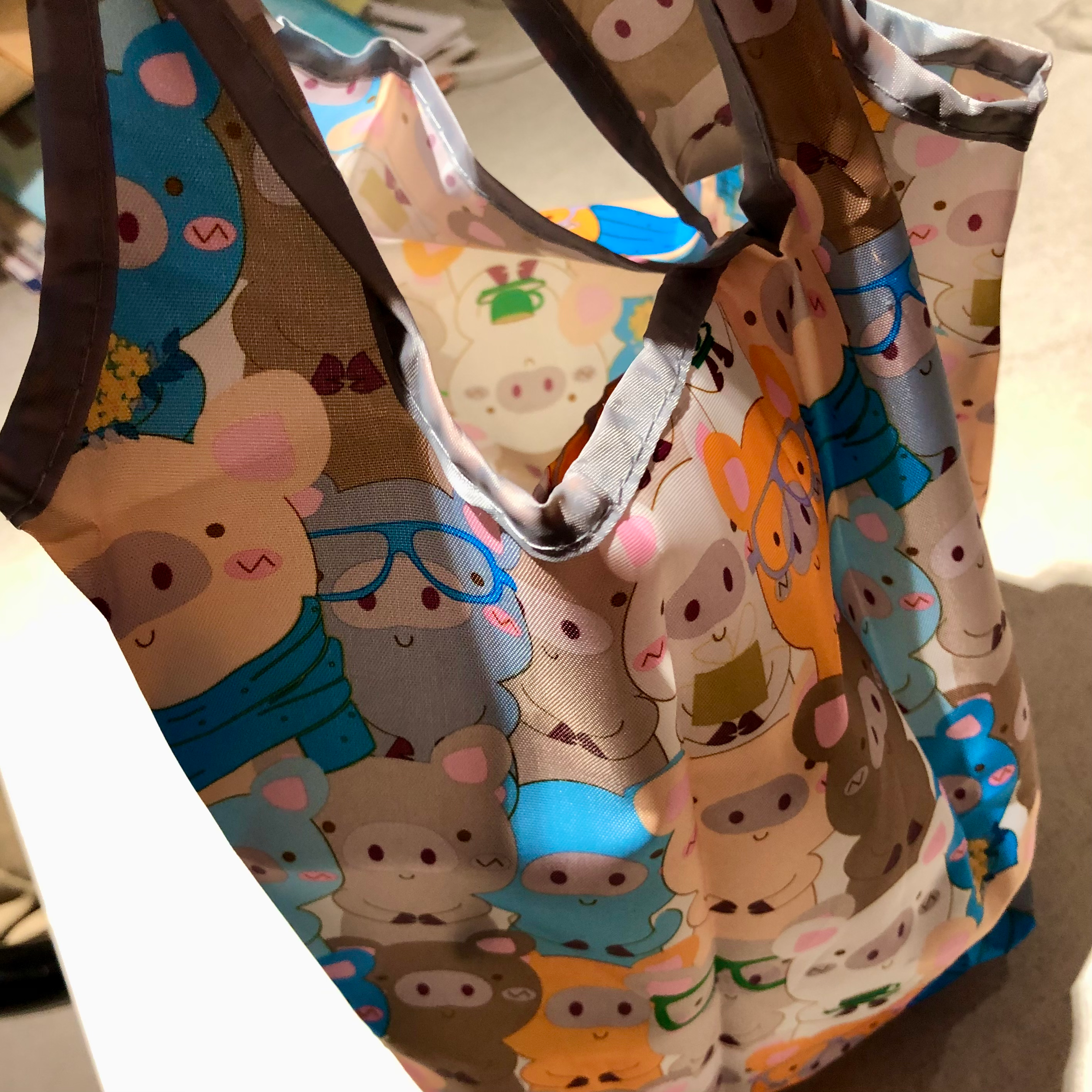 Foldable Tote Bag - Pig