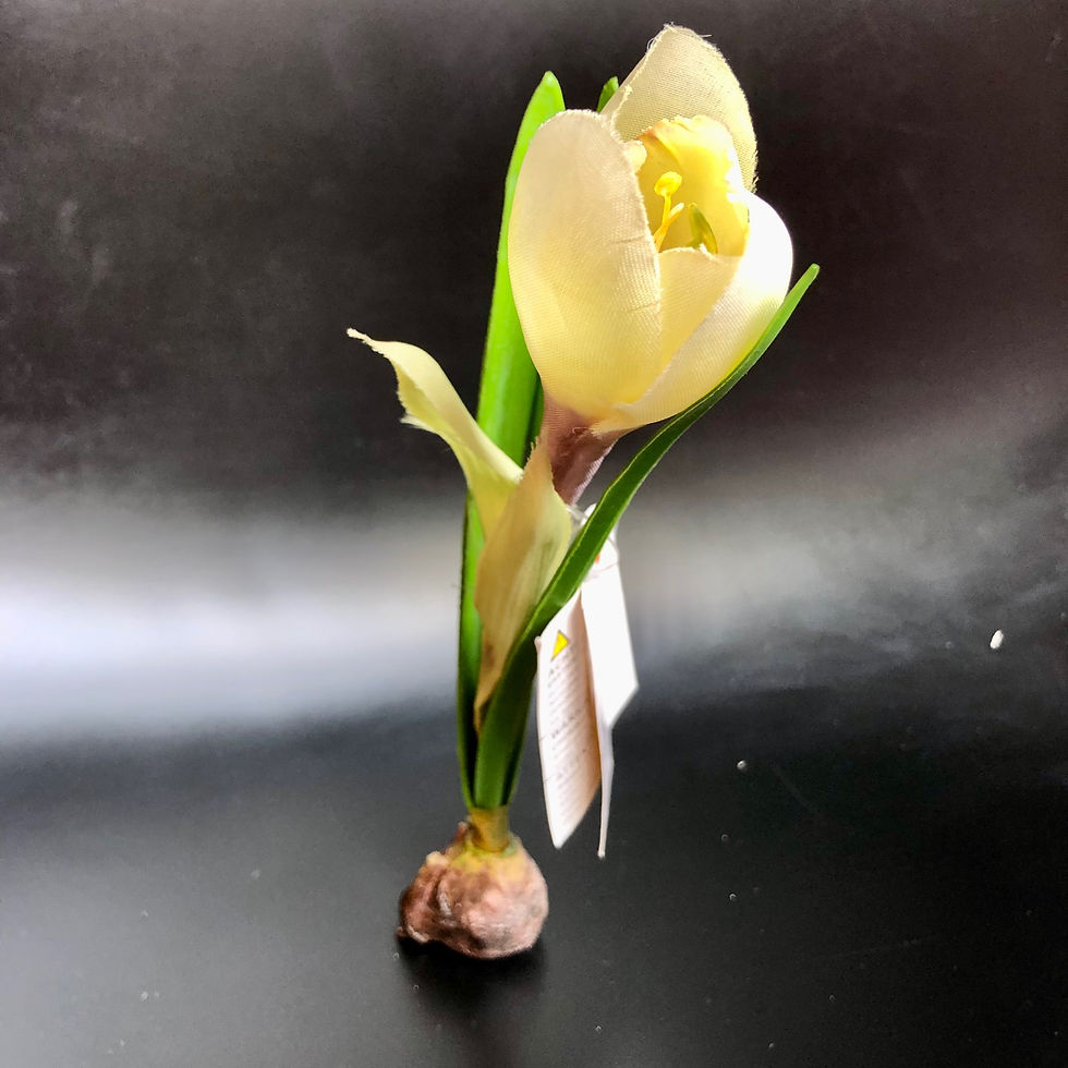 FINK Artificial Tulip Flower with Bulb Stand