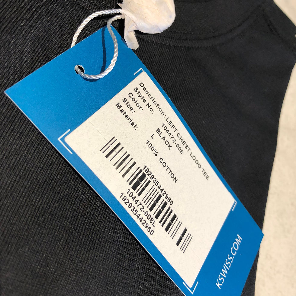 Thumbnail: K-Swiss Men's Tee - Black (L)