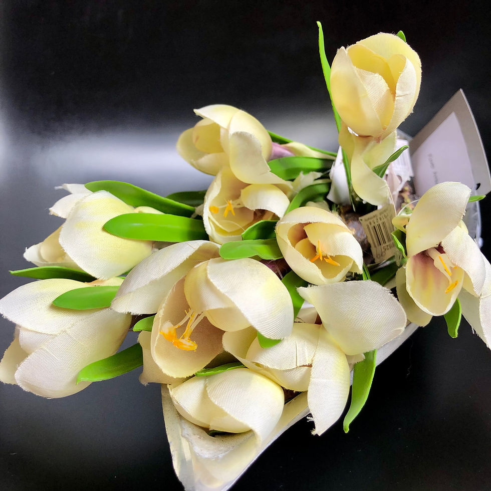 サムネイル： FINK Artificial Tulip Flower with Bulb Stand