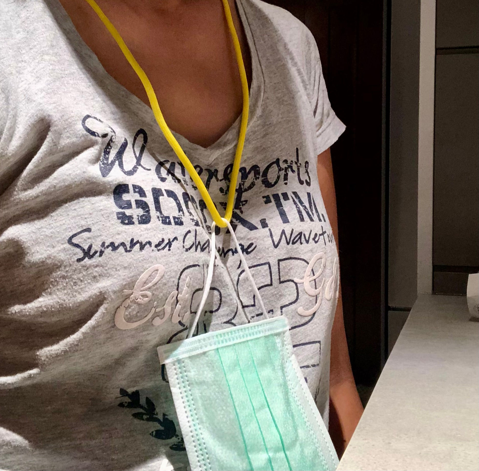 GOD Face Mask Magnetic Neck Strap