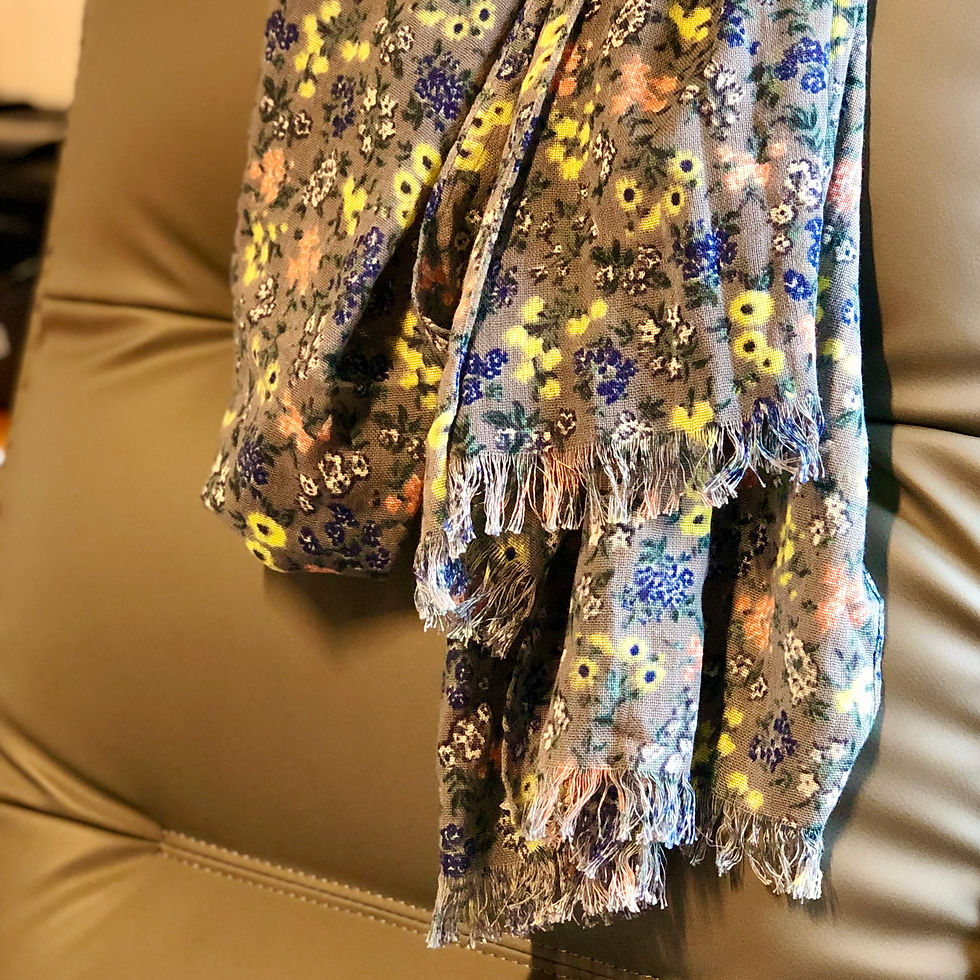 サムネイル： Trendy Floral Scarf 