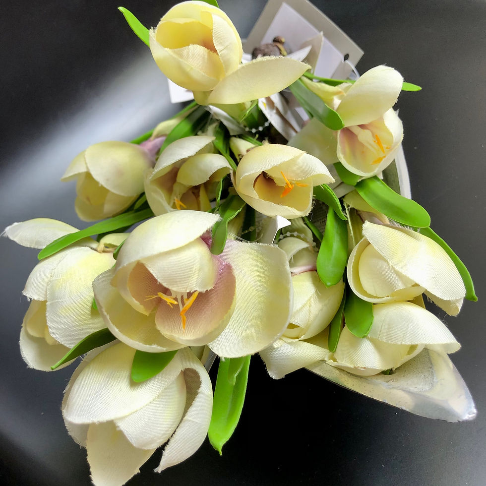 Thumbnail: FINK Artificial Tulip Flower with Bulb Stand