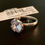 Thumbnail: THOMAS SABO Elegant Stone Ring for Women - 10mm (Blue) - Ring Size 54