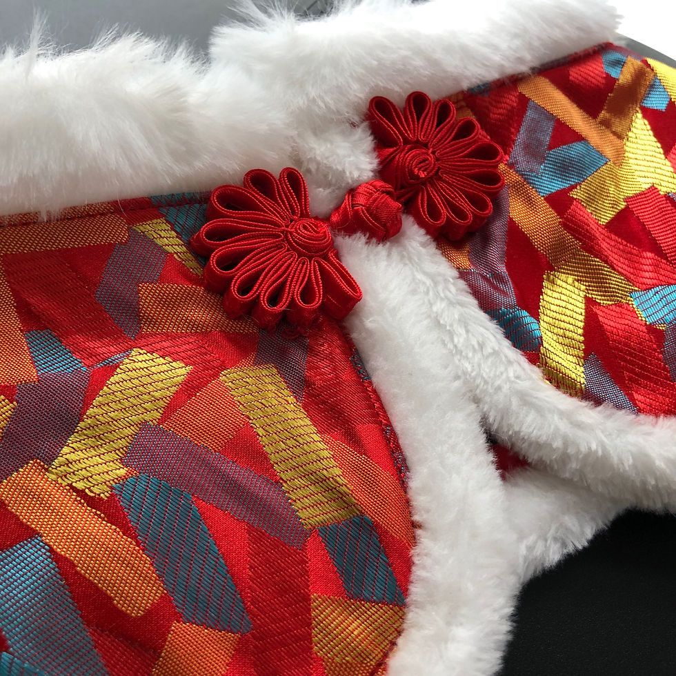 Thumbnail: MOMOJI Pet Bib Collar - Lord (Firecracker Red) L