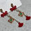 Thumbnail: CNY Festive Metal Drop Dangle Earrings