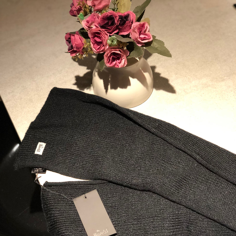 섬네일: ROECKL Ribbed Wool Scarf